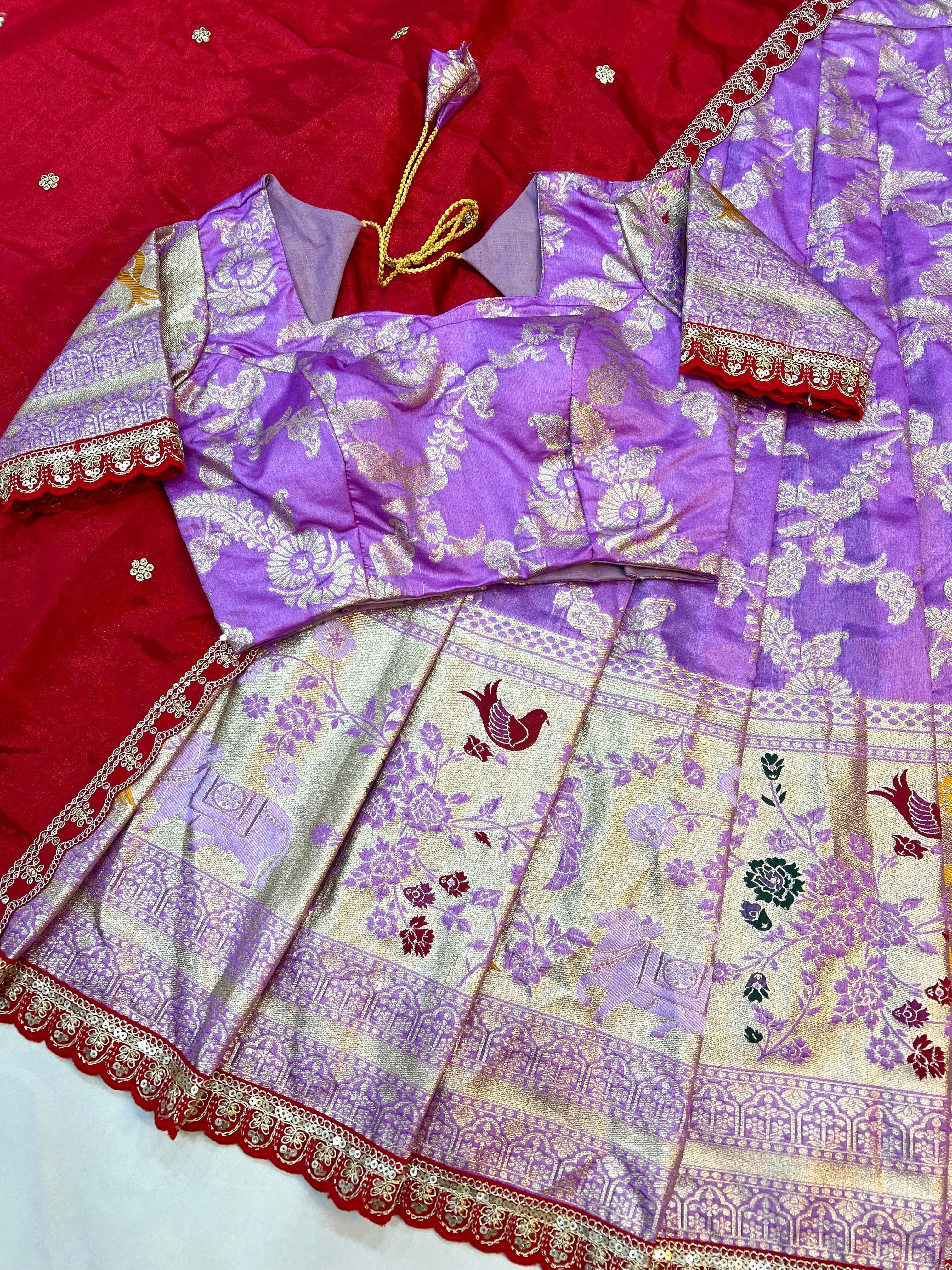 Paithani Tissue Silk Lehangas