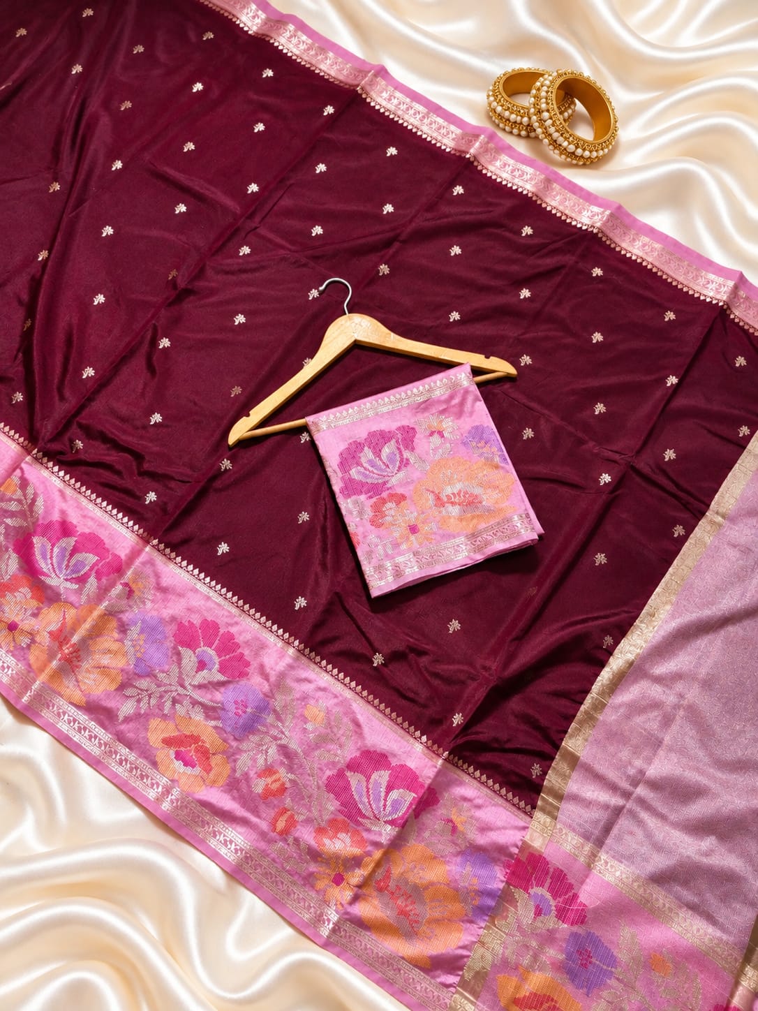 Premium Banarasi Katan Silk Soft Sarees