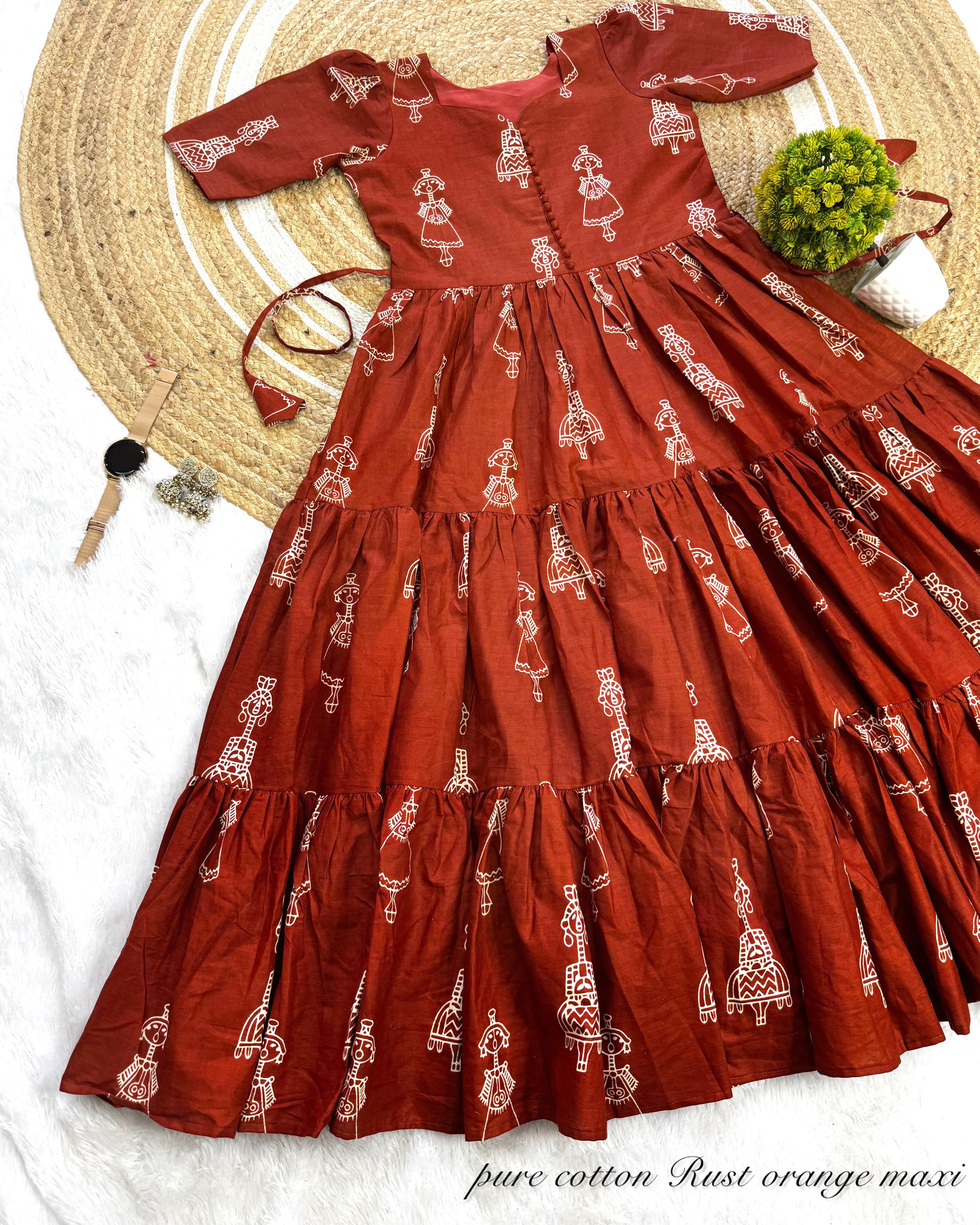 Exclusive Cotton Printed Maxi Gown