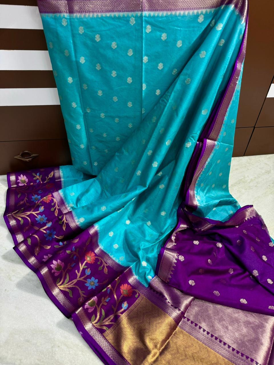 Premium Banarasi Dyble Dupion Soft Silk Sarees