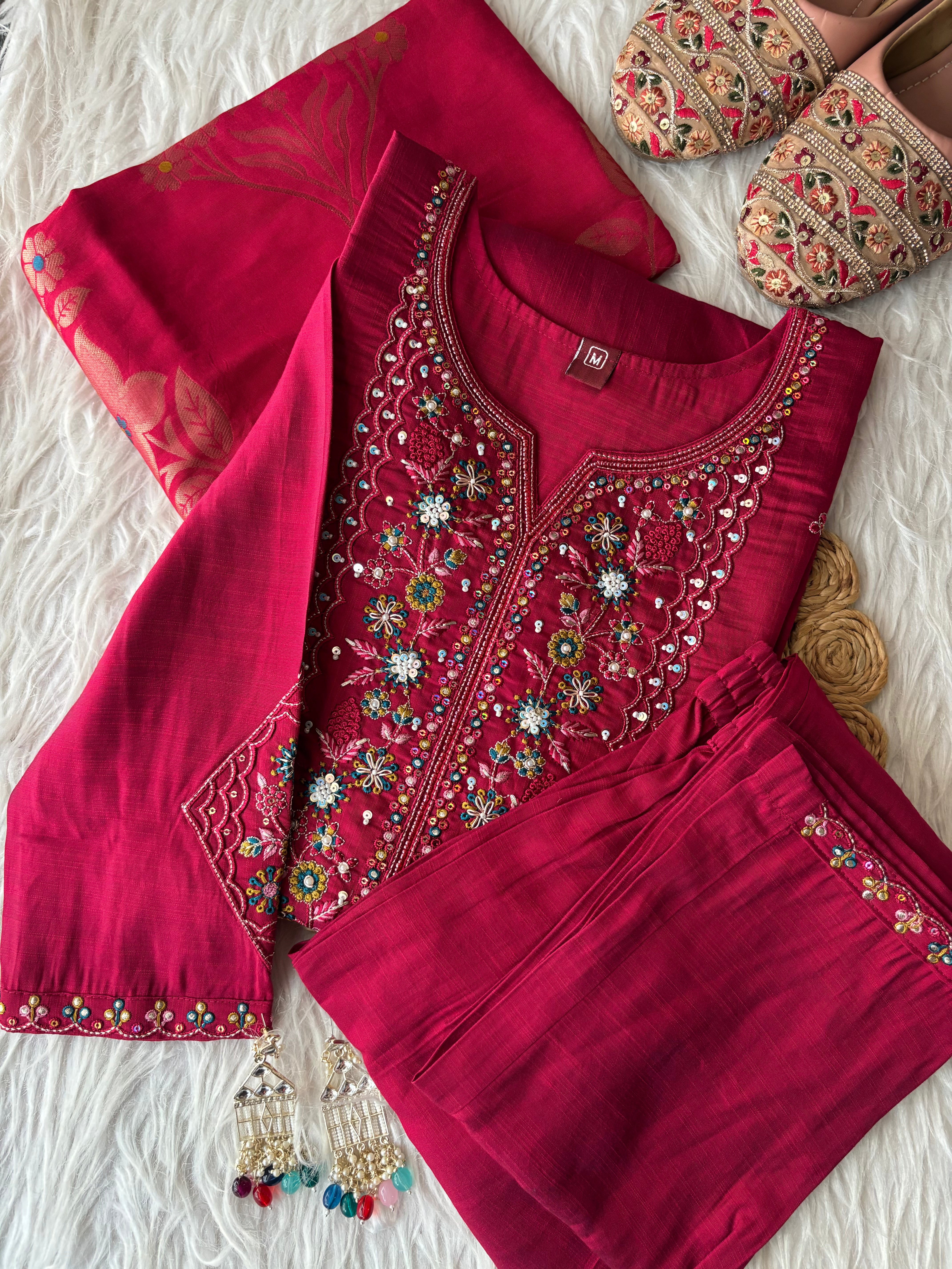 Launching New Designers Kurti Pent Dupatta Sets