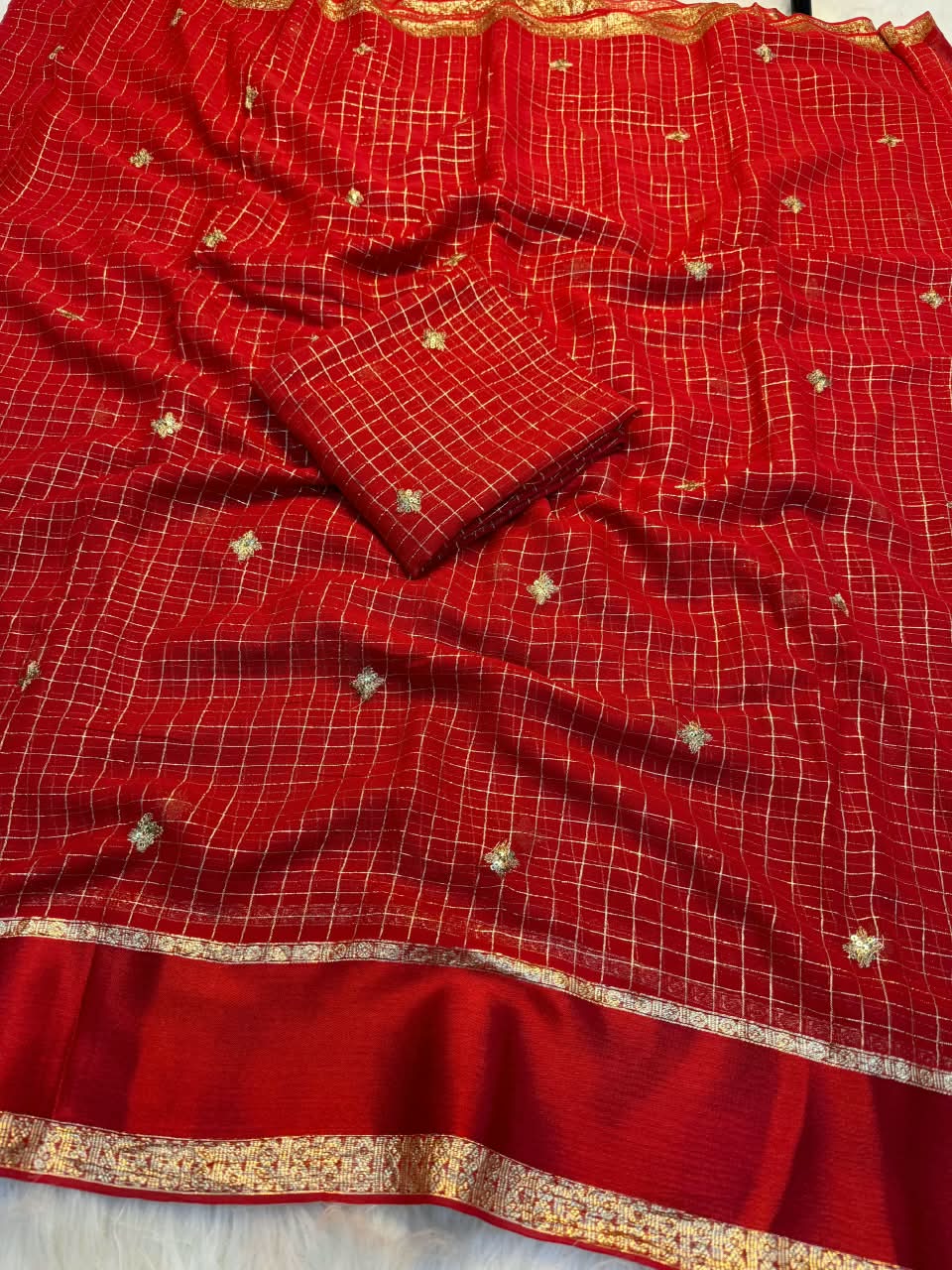 Viscose Georgette Sequence Full Worked Saree with Running Sequence Work Blouse