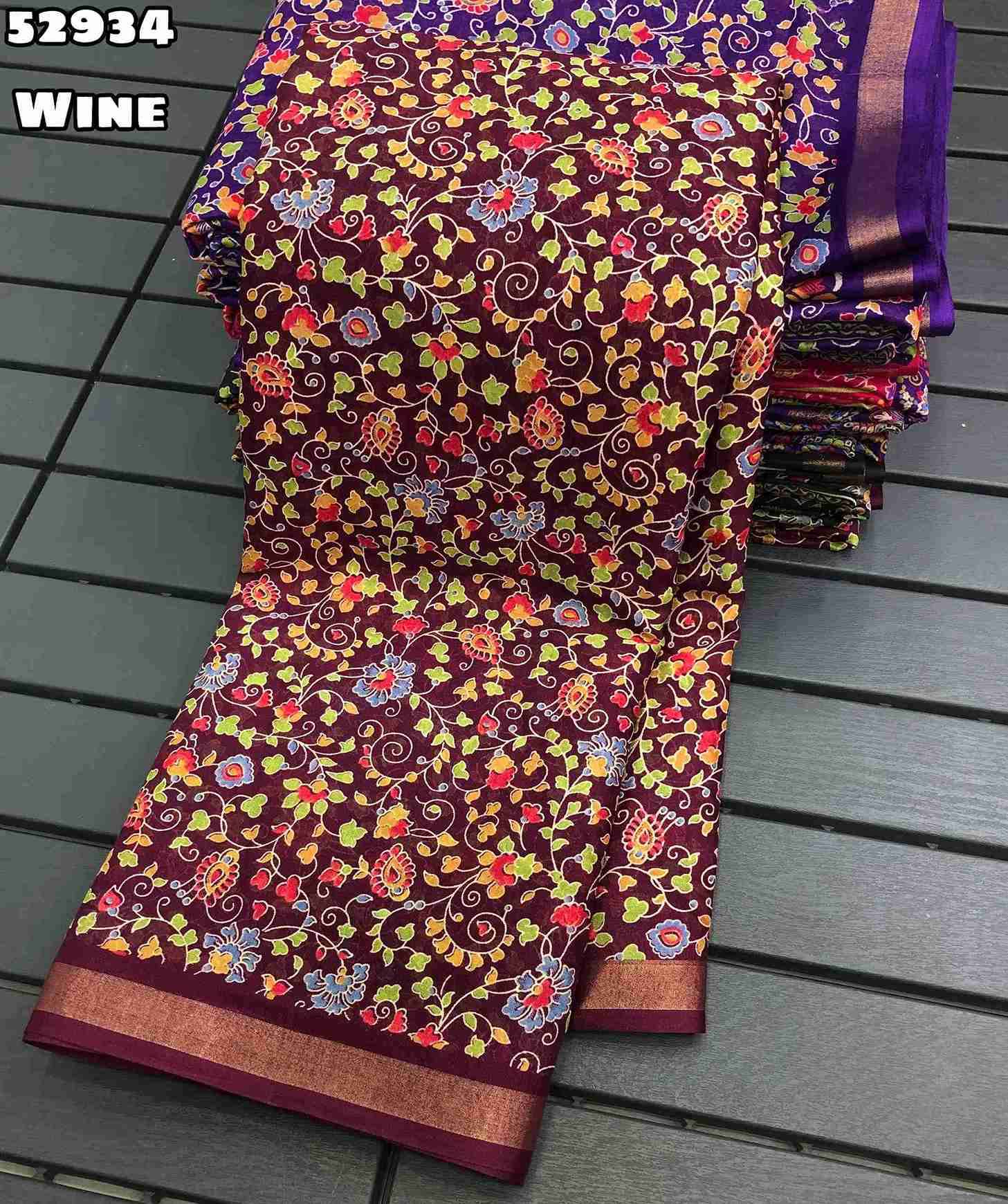 New Soft Mul Cotton Mango Design Ajrak Printed Sarees