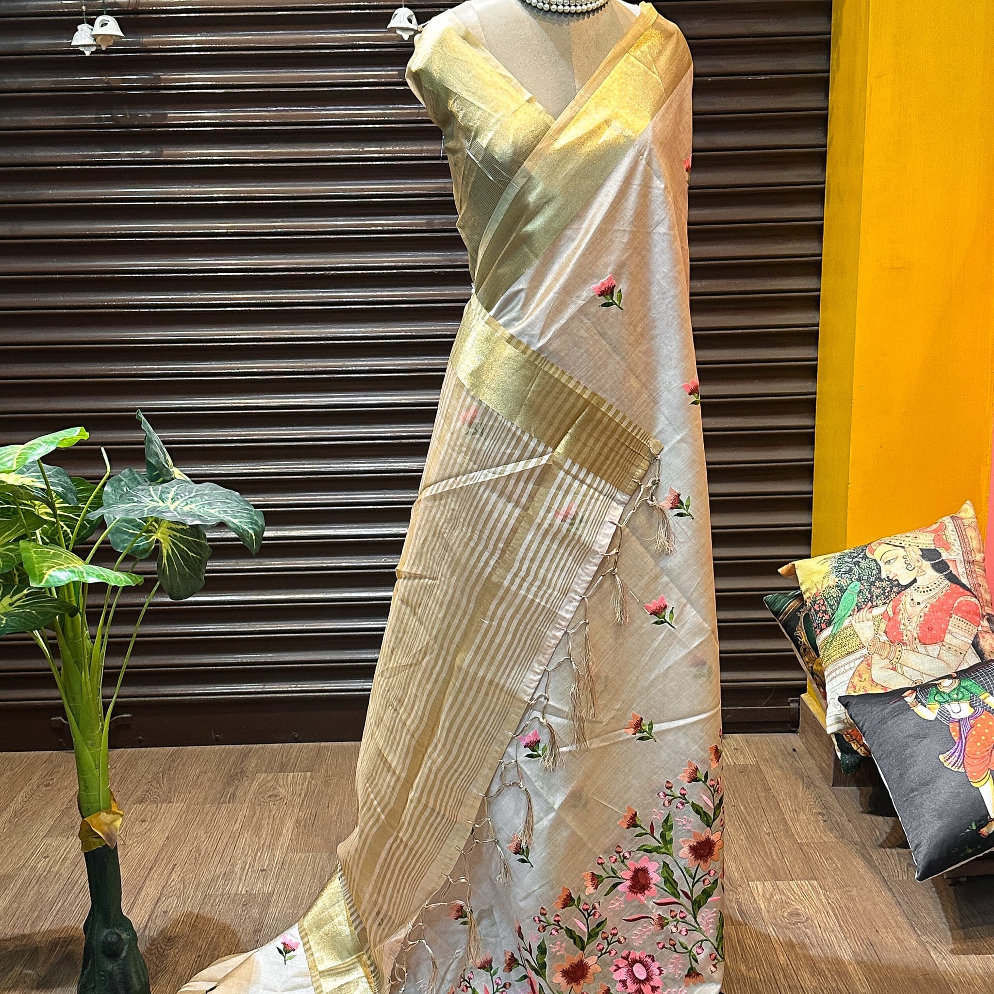 Luxury Premium Tussar Silk Saree