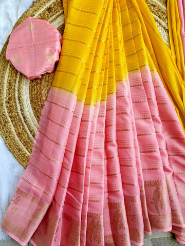 Dual Shade Saree