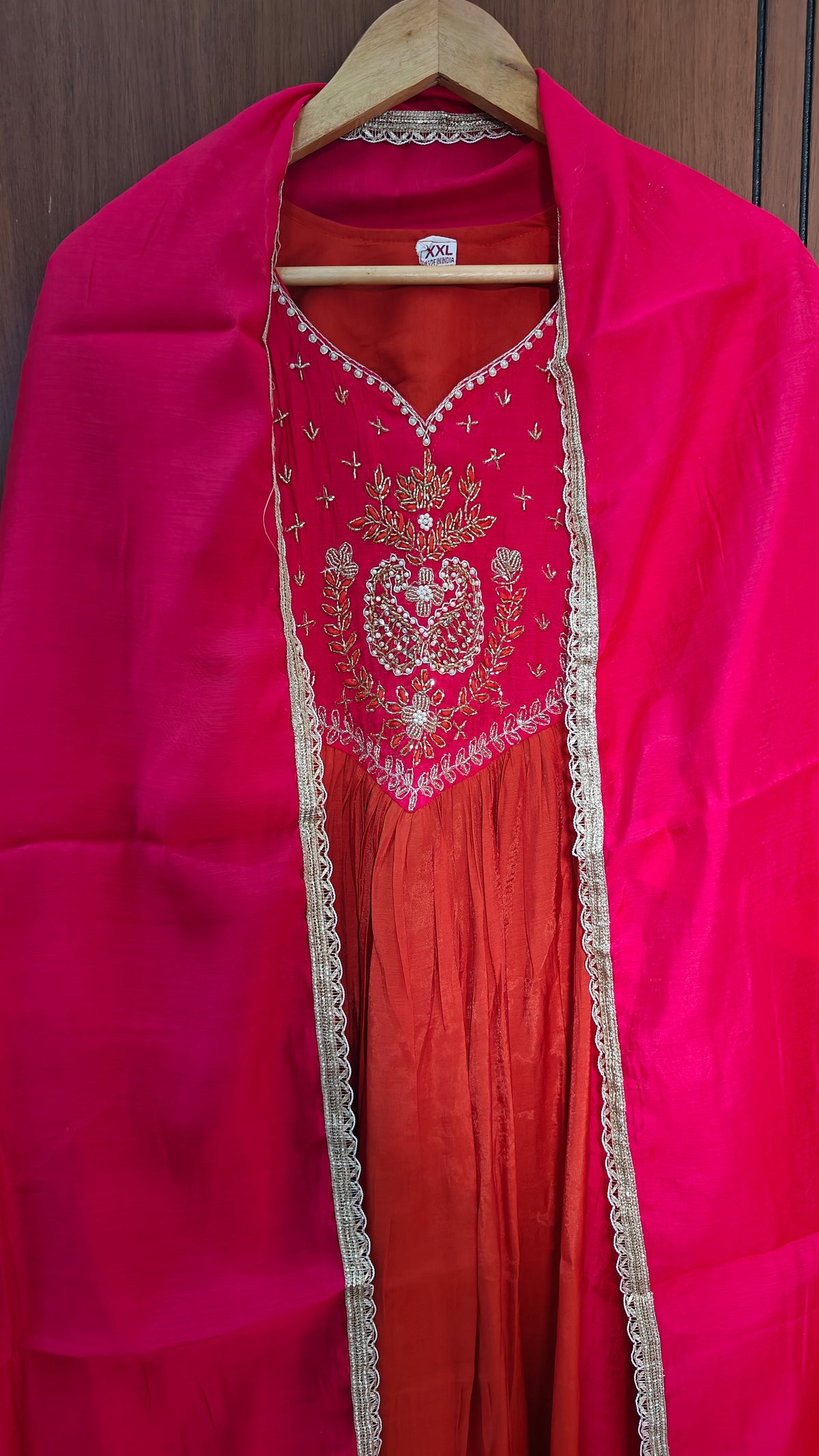 Pure Mul Chanderi Panel Design Kurti Set