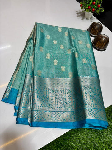 Premium Banarasi Dyble Katan Tissue Silk Saree