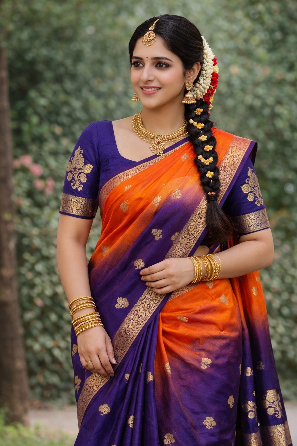 Muslin Silk Dual Shaded Sarees