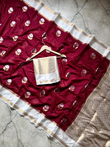 Handloom Soft Raw Mango Saree