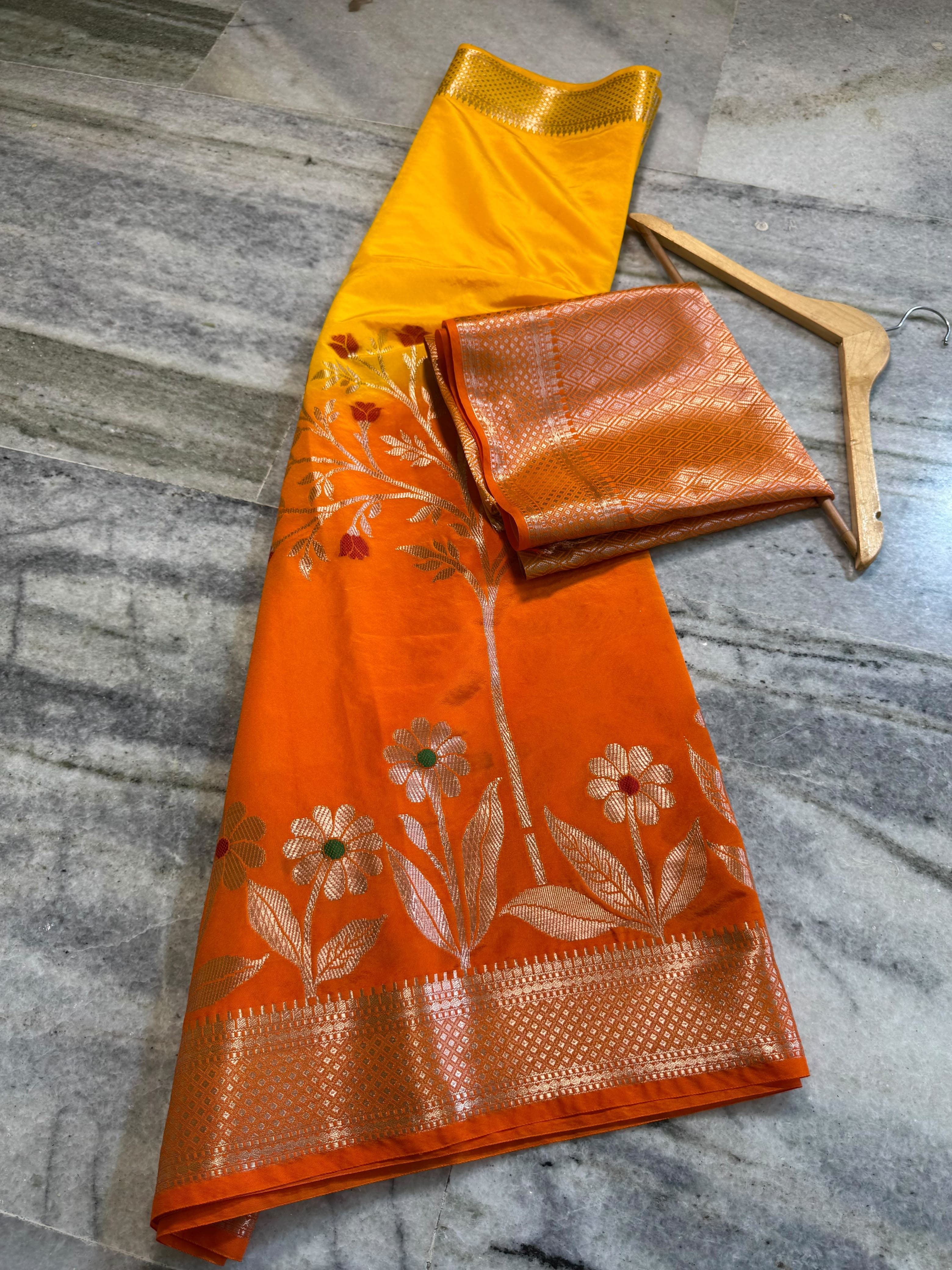 Banarasi Semi katan sarees