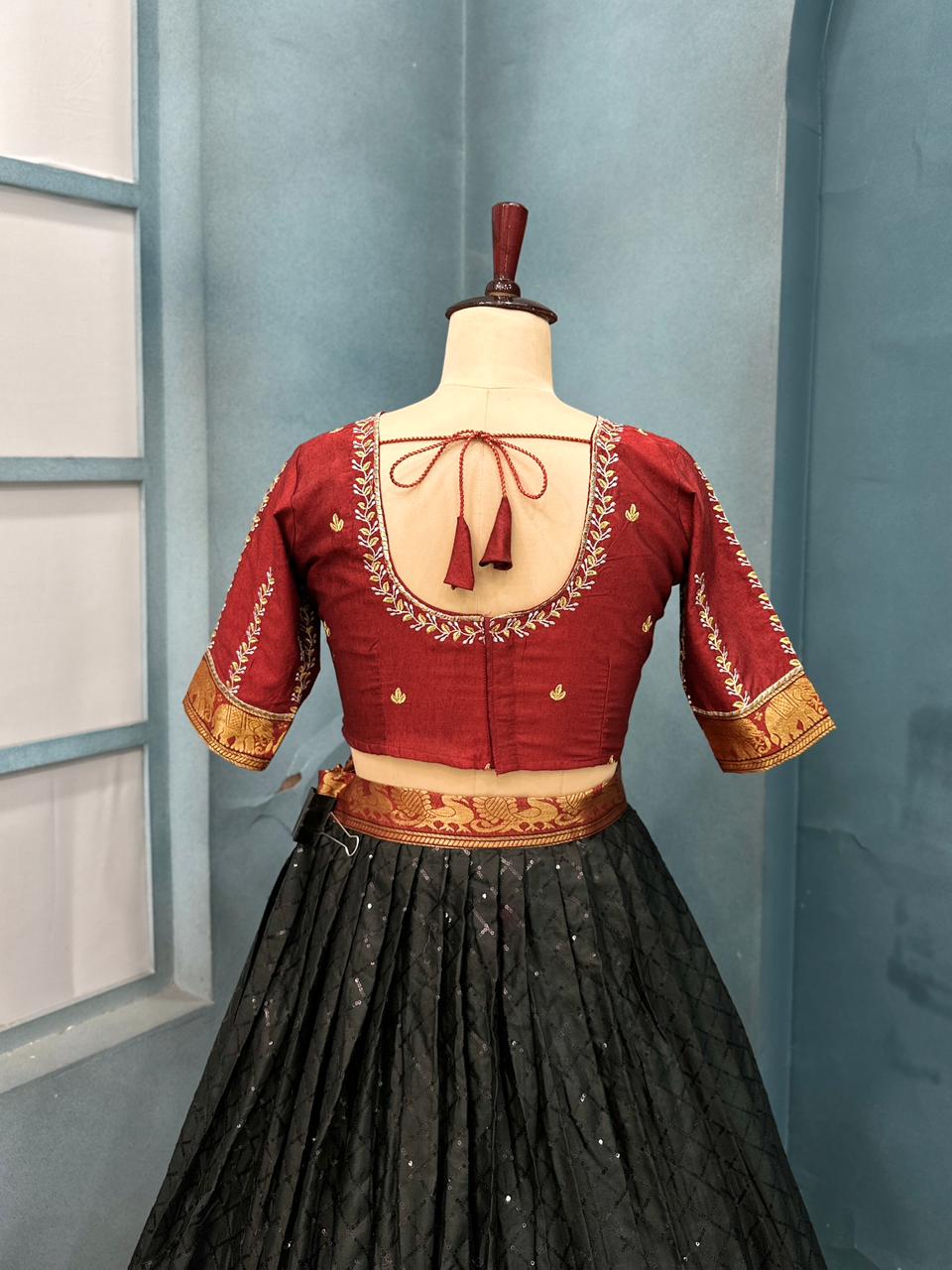 Fully Stitched Narayanpet Style Lehanga