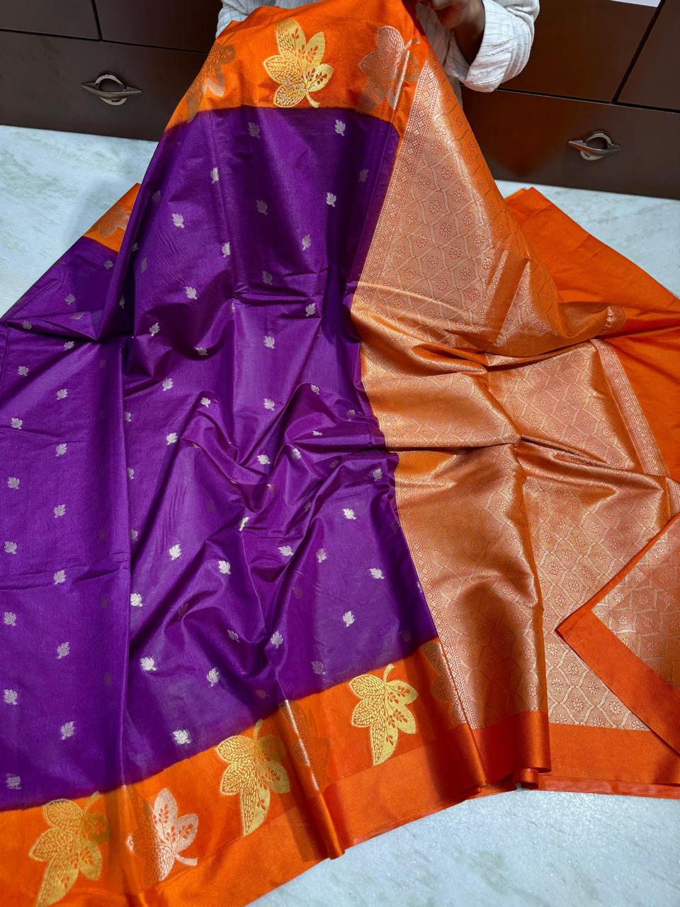Elegant Banarasi Dyble Soft Silk Sarees