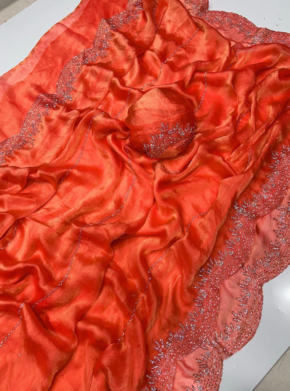 Fendy Chiffon Space Silk Sarees