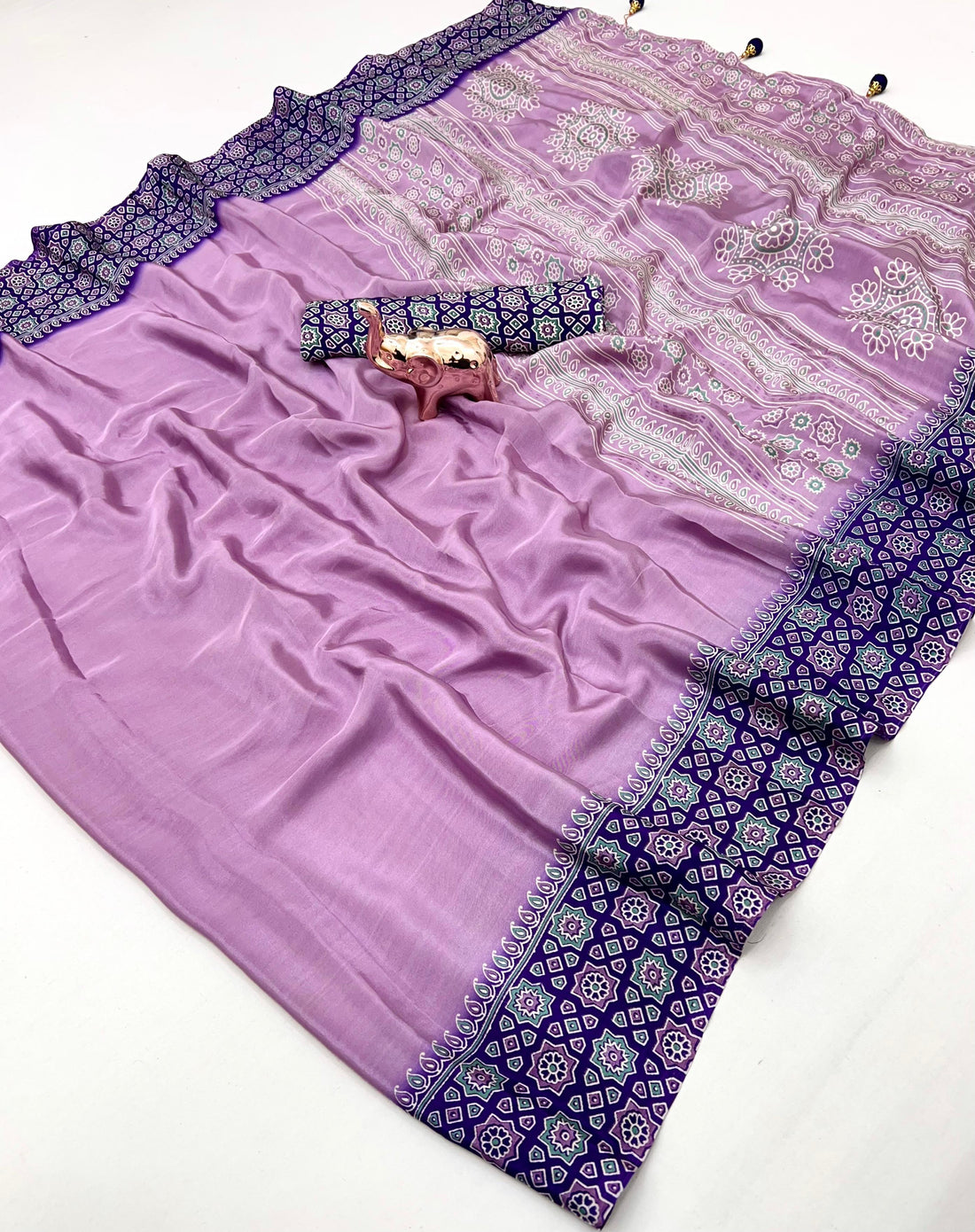 Trending Ajrak Printed Sarees