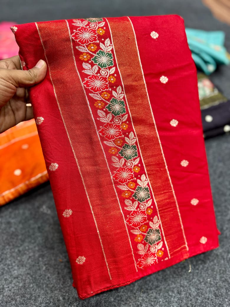Pure Soft Russian Silk Sarees