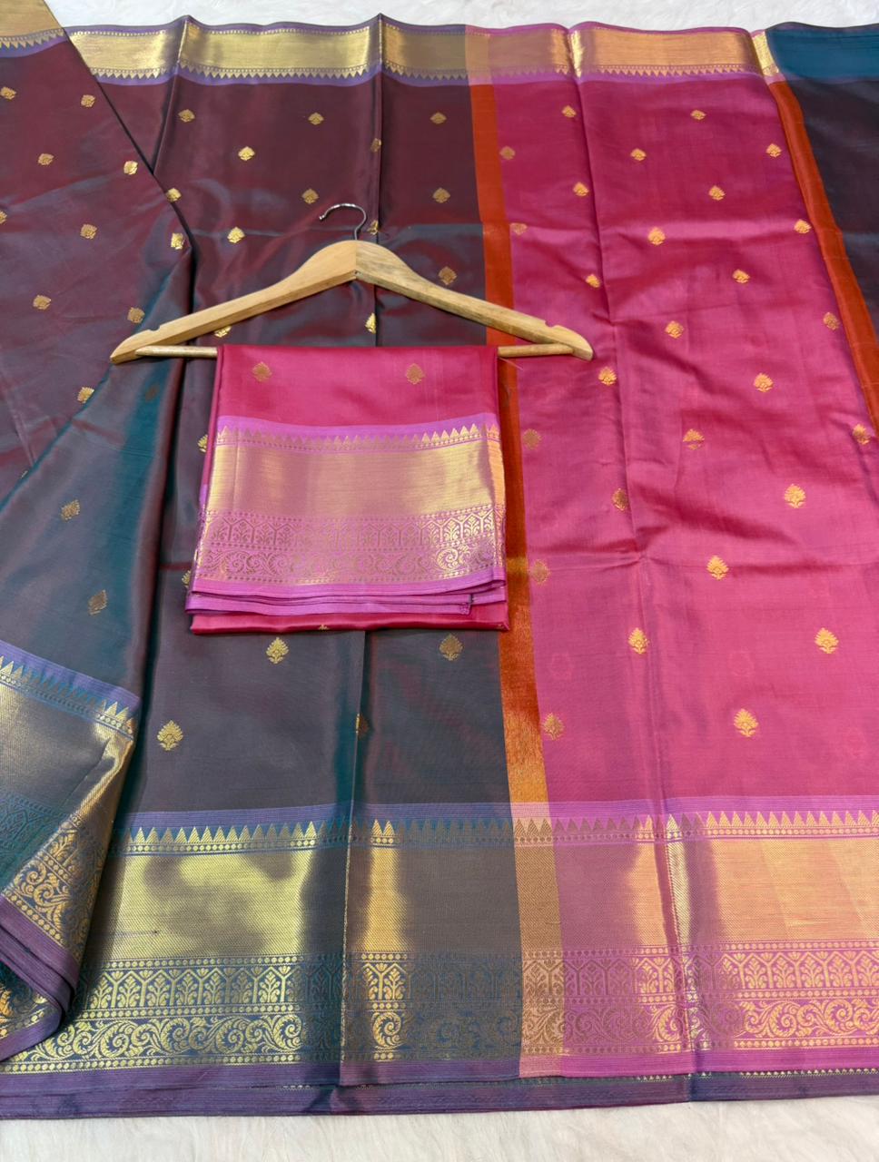 Soft & Shine Premium Banarasi Soft Katan Silk Saree