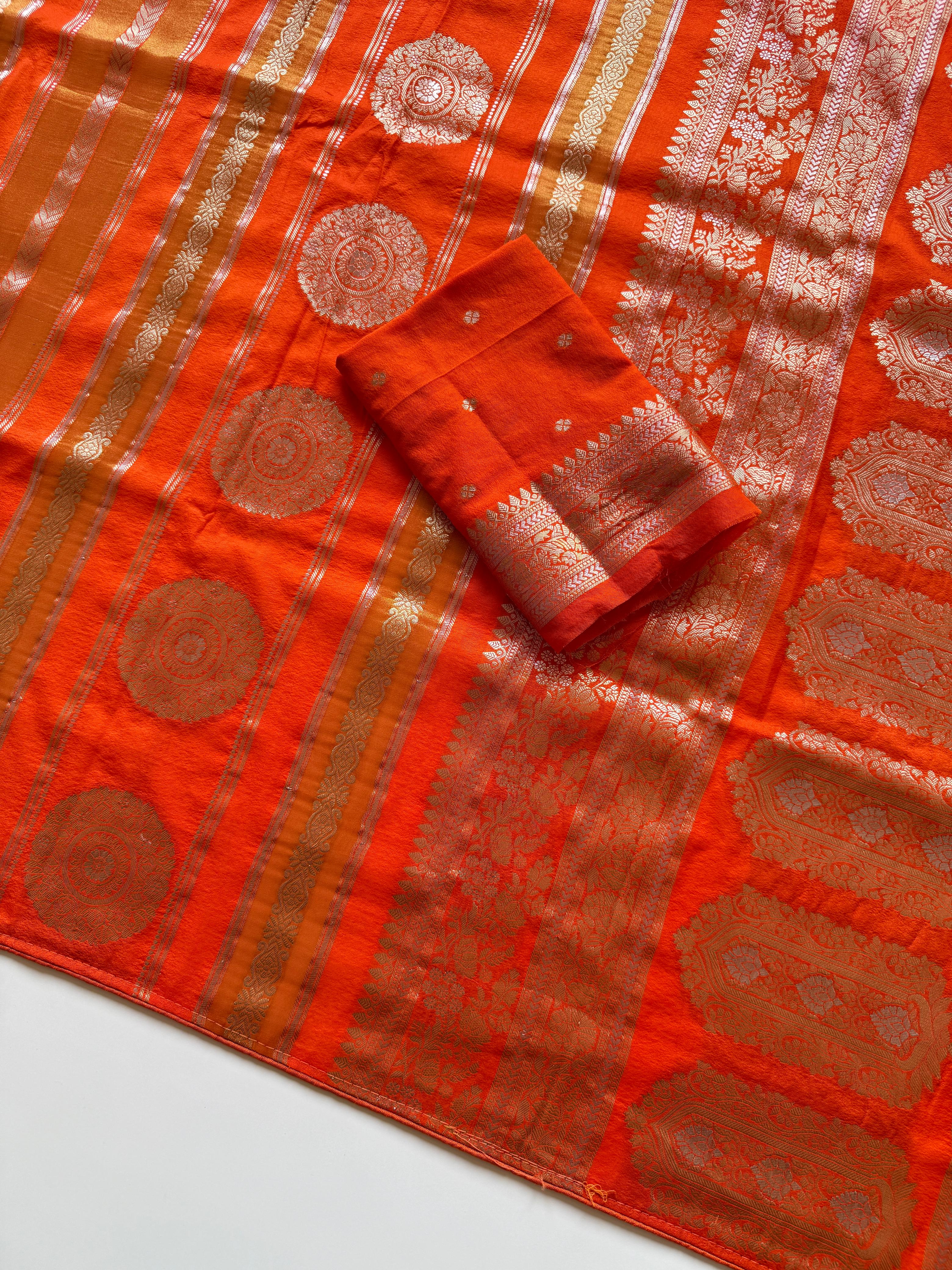 Pure Chinya Tissue Viscose Georgette Sarees