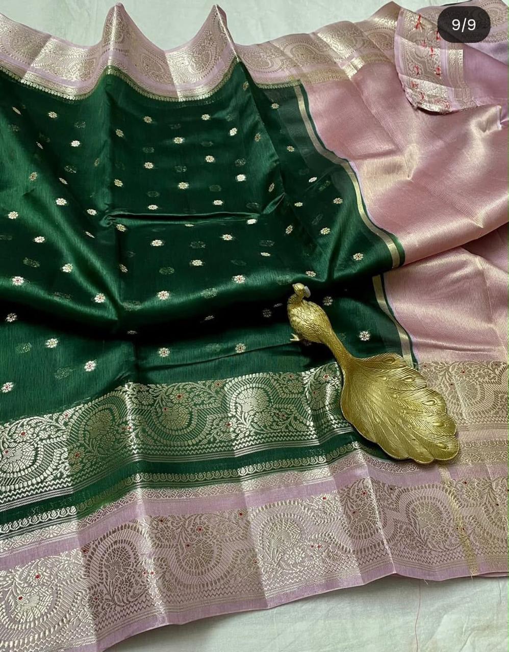Banarasi Semi Katan Silk Sarees