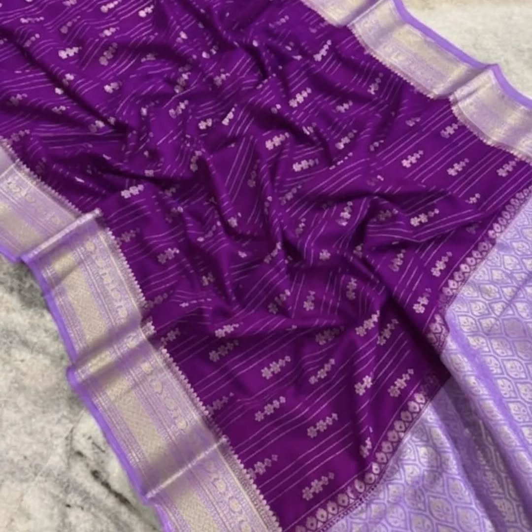 Soft Banarasi Chiniya Silk Sarees