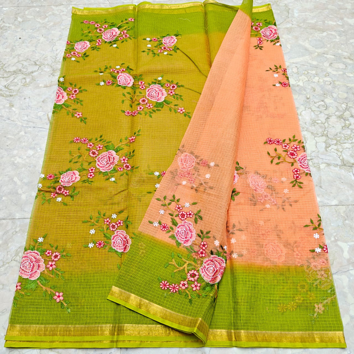 Pure Kota doriya embroidery sarees