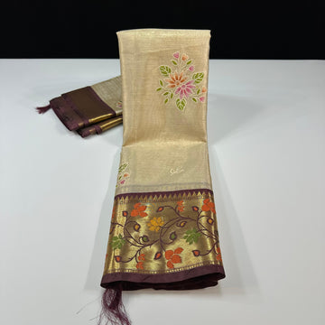 Premium Soft Banarasi Tissue Silk Sarees