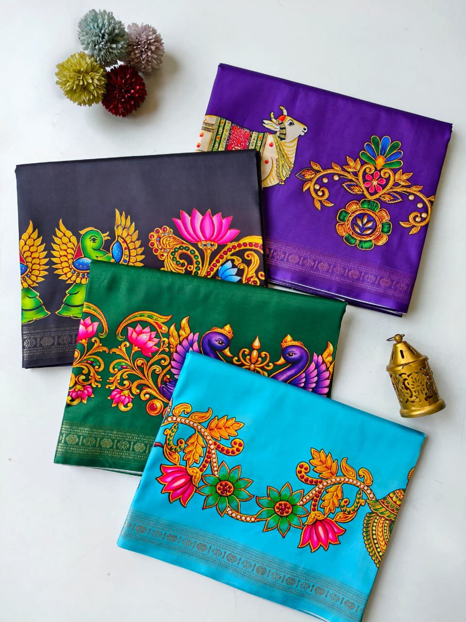 Tanjaore Soft Silk Sarees