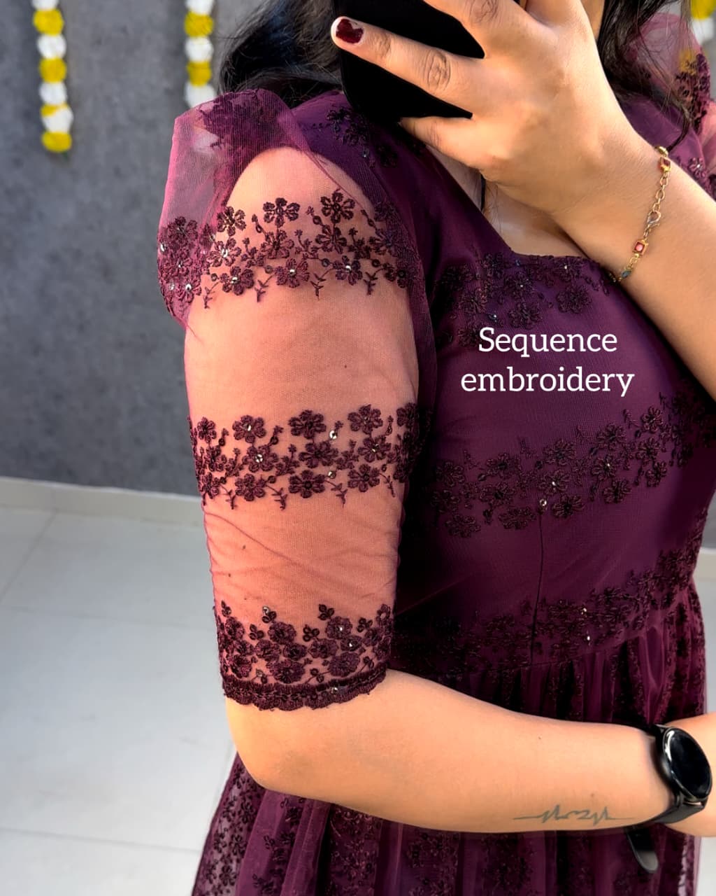 Beautiful Embroidery Sequence Work Frocks S-5XL