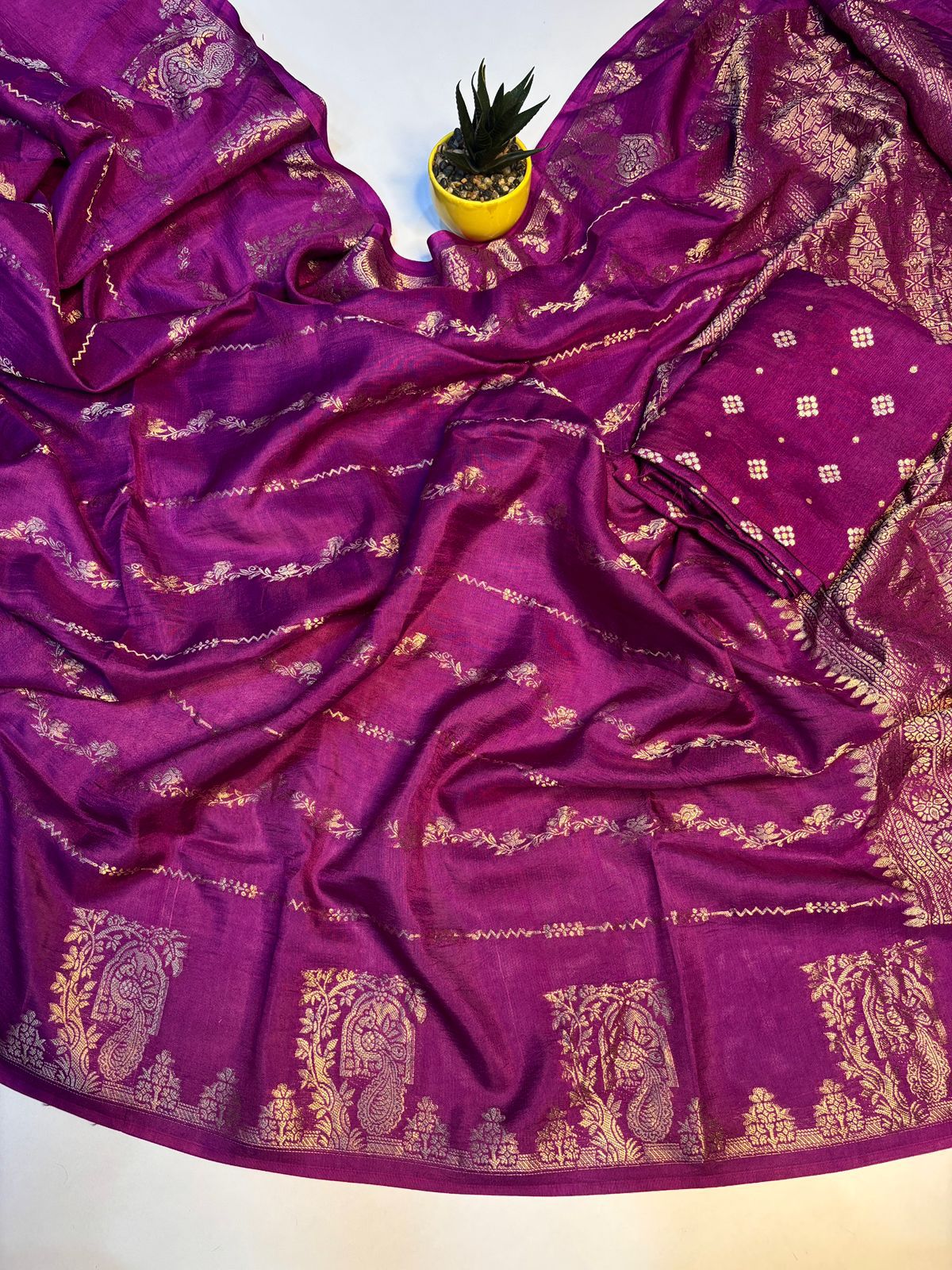 Pure Russian Khadi Viscose Saree