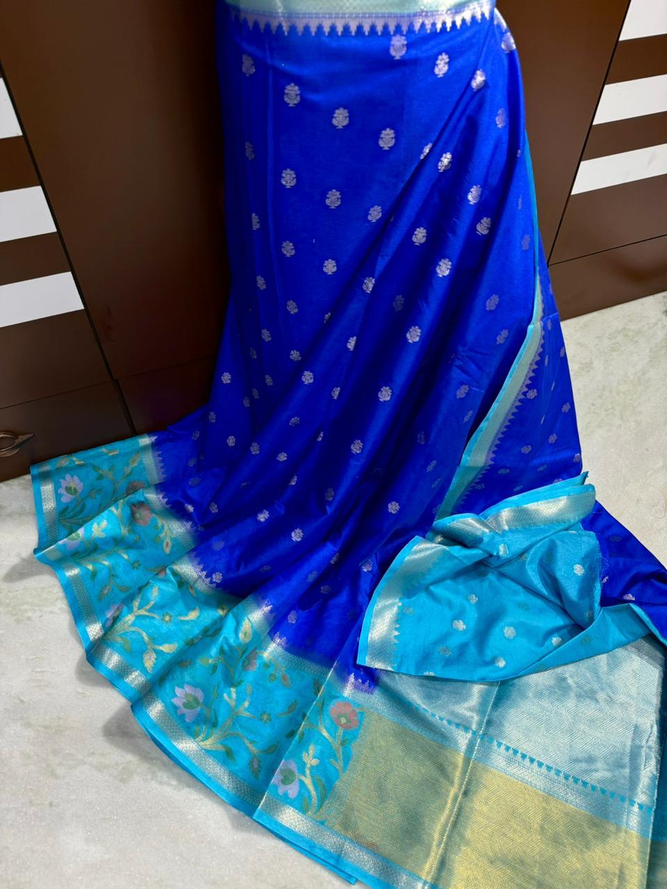 Premium Banarasi Dyble Dupion Soft Silk Sarees