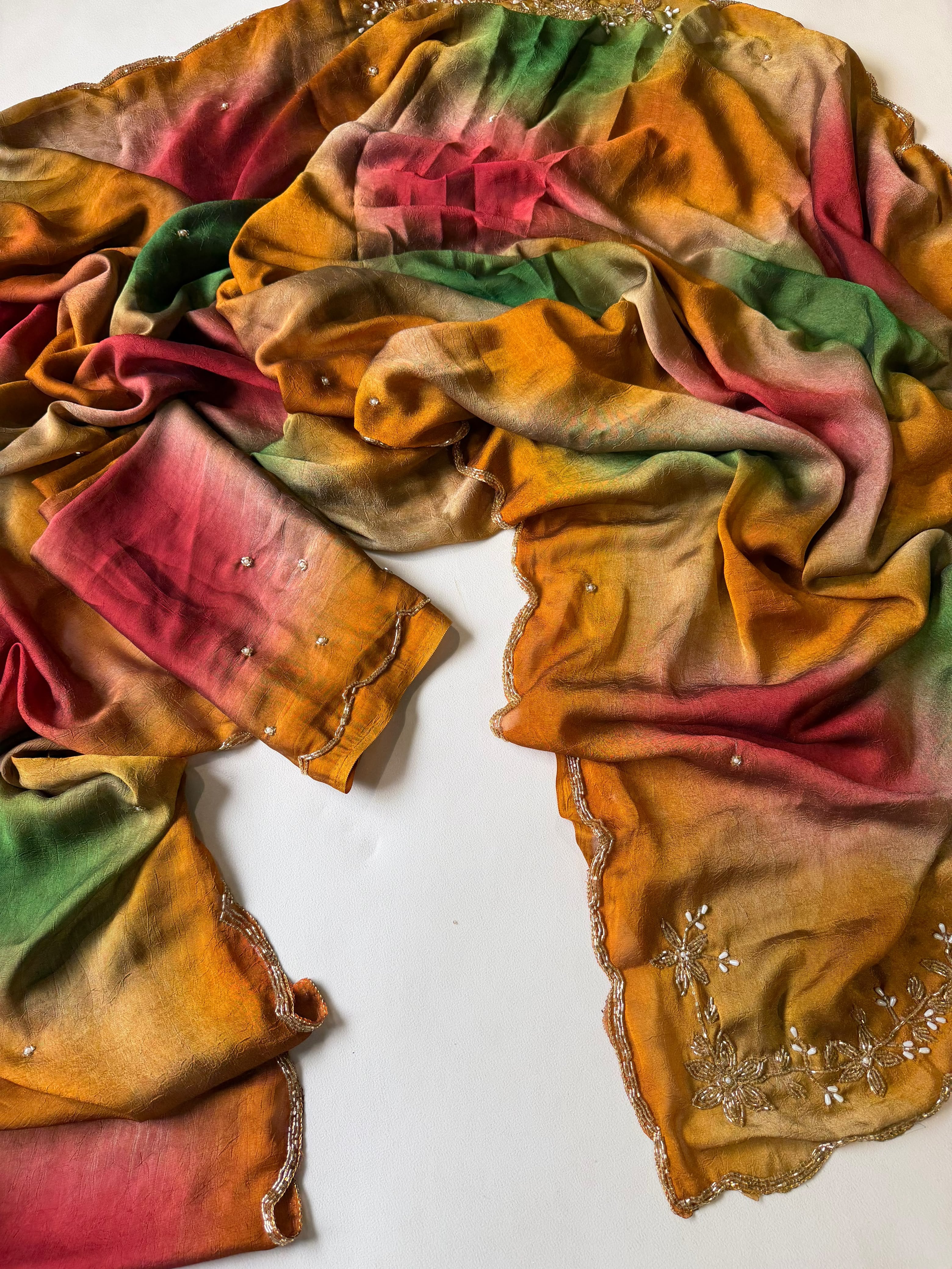 Soft Rangoli Crush Silk Sarees