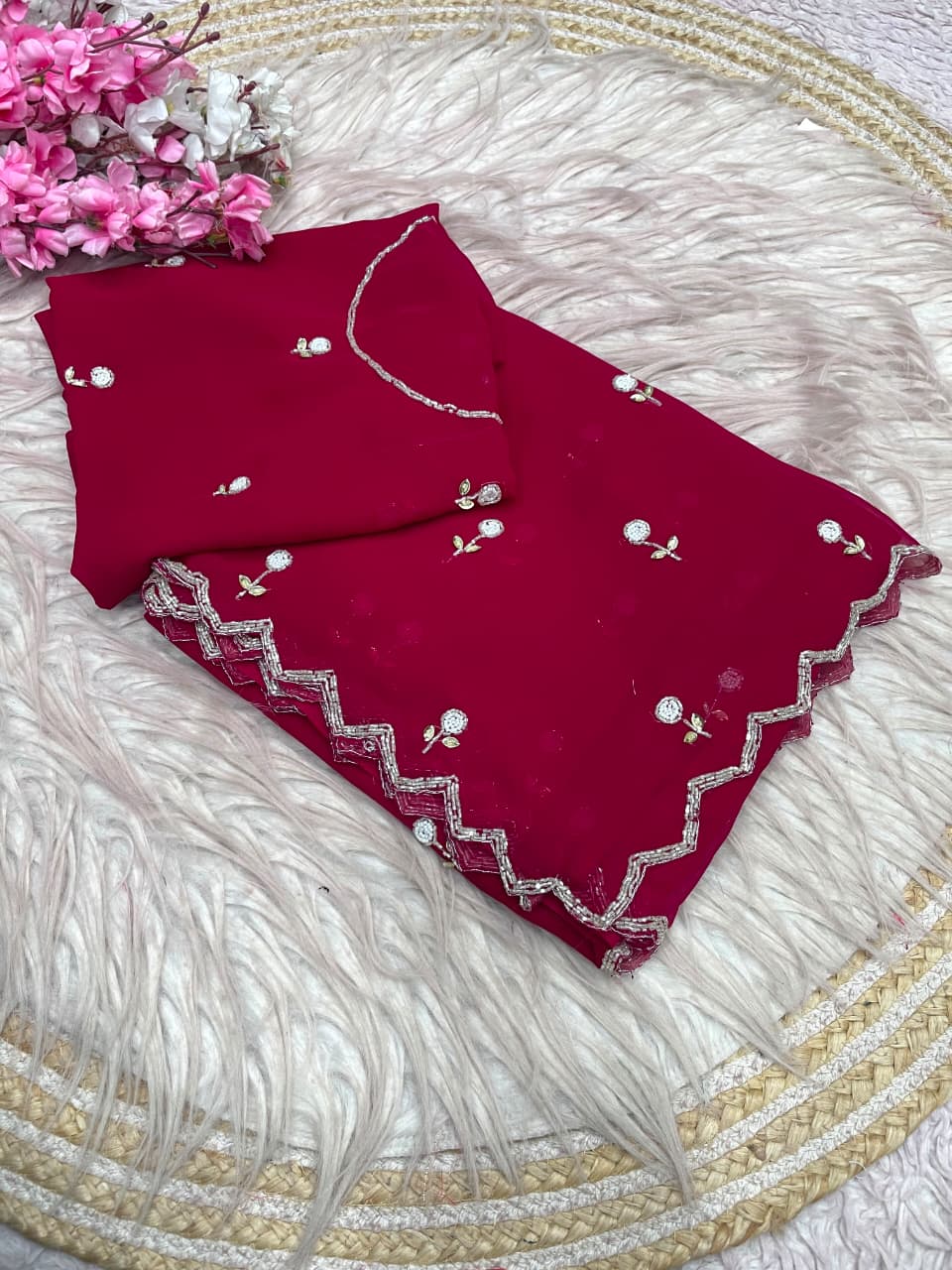 Premium Georgette Cocktails Sarees