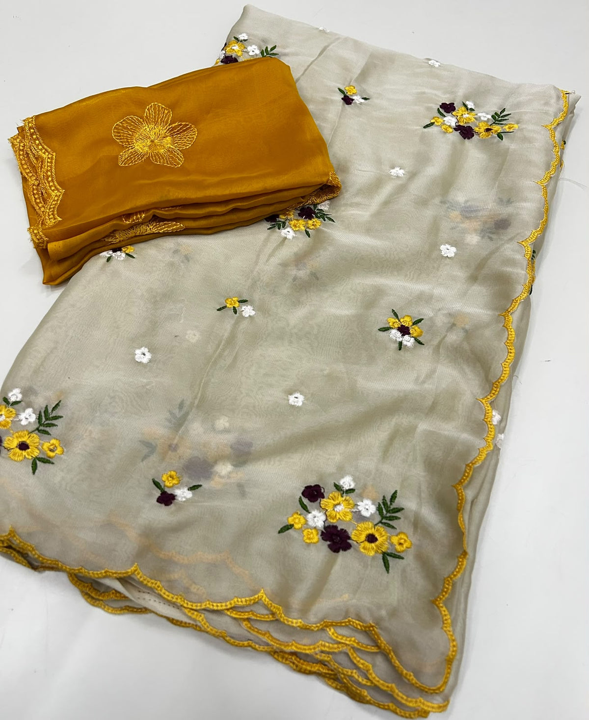 Soft Rangoli Silk Sarees with Embroidery Work