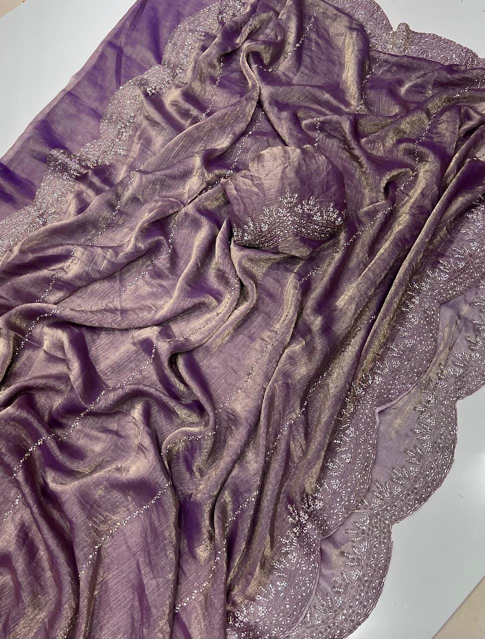 Fendy Chiffon Space Silk Sarees