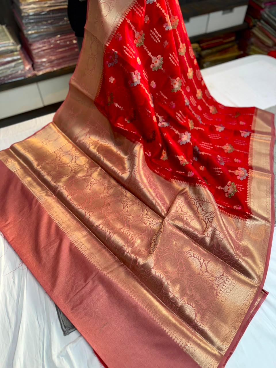 Soft Banarasi Dybl Dupion Soft Silk Sarees