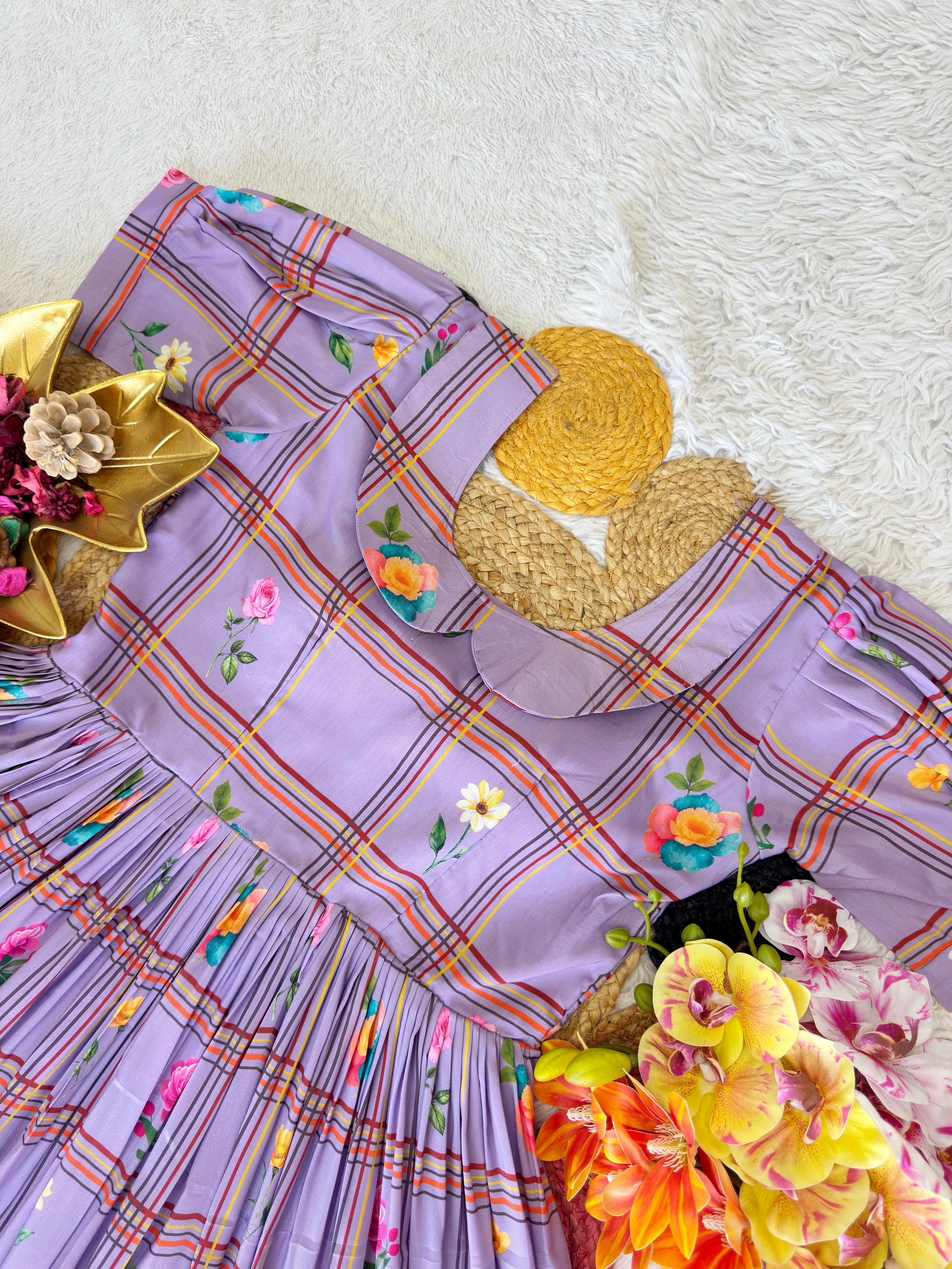 Pure Mul Chanderi Frocks