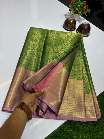 Pure Banarasi Soft Tissue Silk Saree