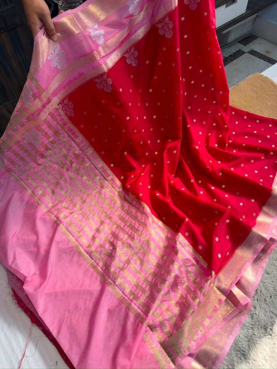 Premium Banarasi Dyble Dupion Soft Silk Sarees