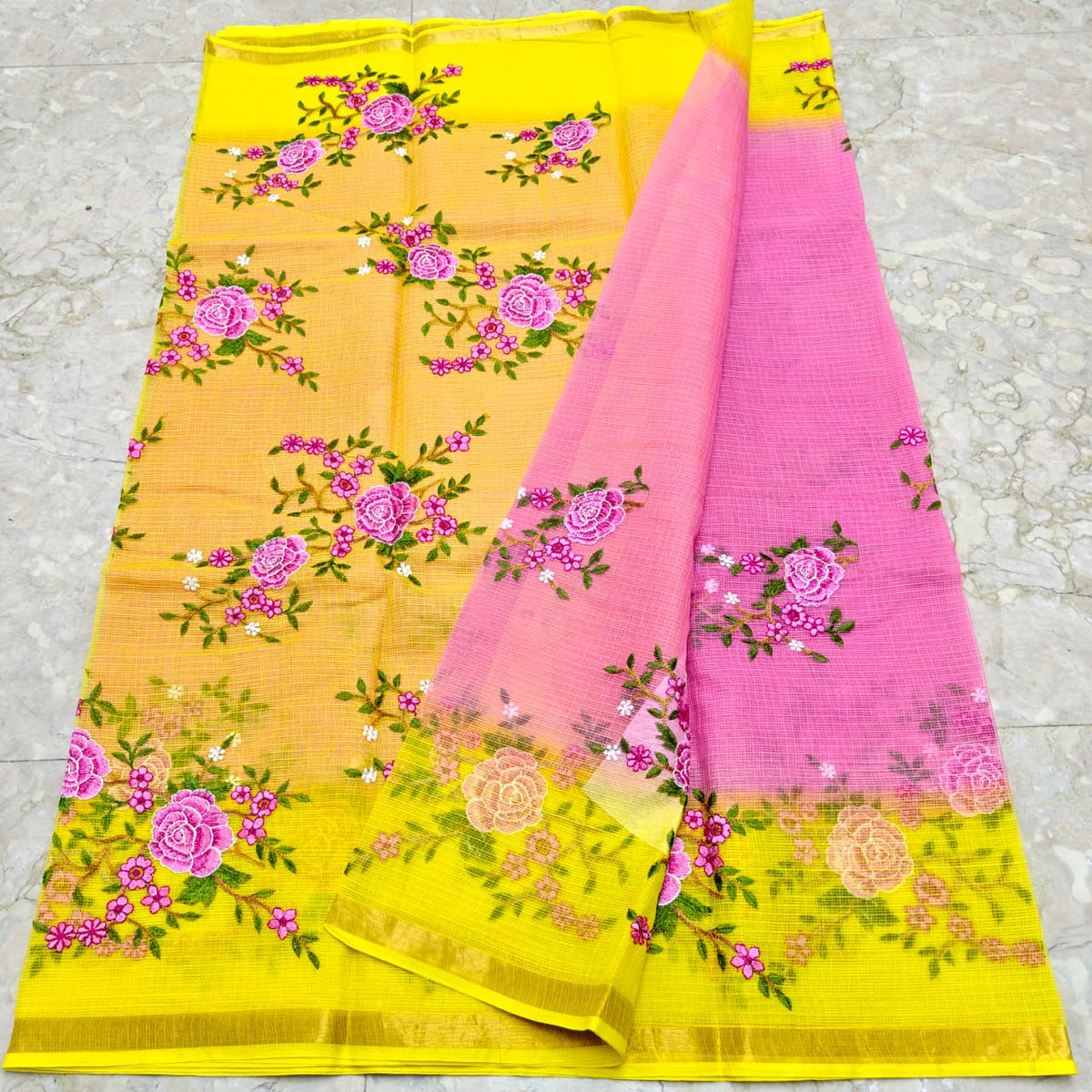 Pure Kota doriya embroidery sarees