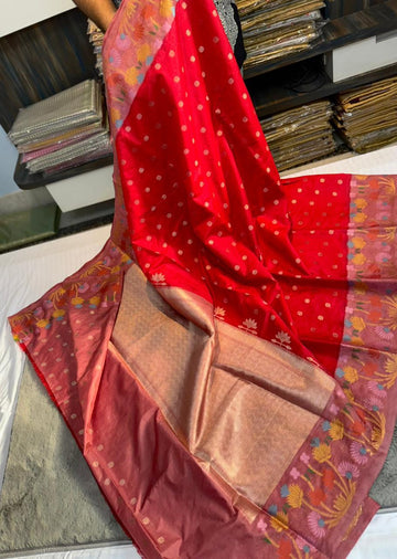 Banarasi Dyble Dupion Soft Silk Saree