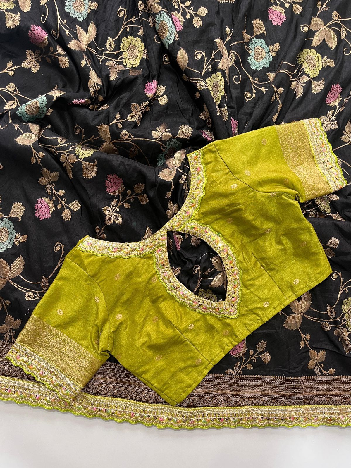 Premium Soft Silk Saree with stitched designer Blouse