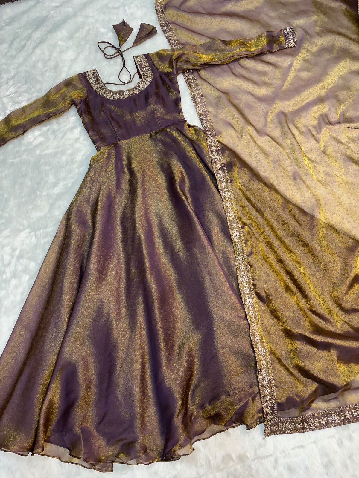 Festive Gown with Duppata