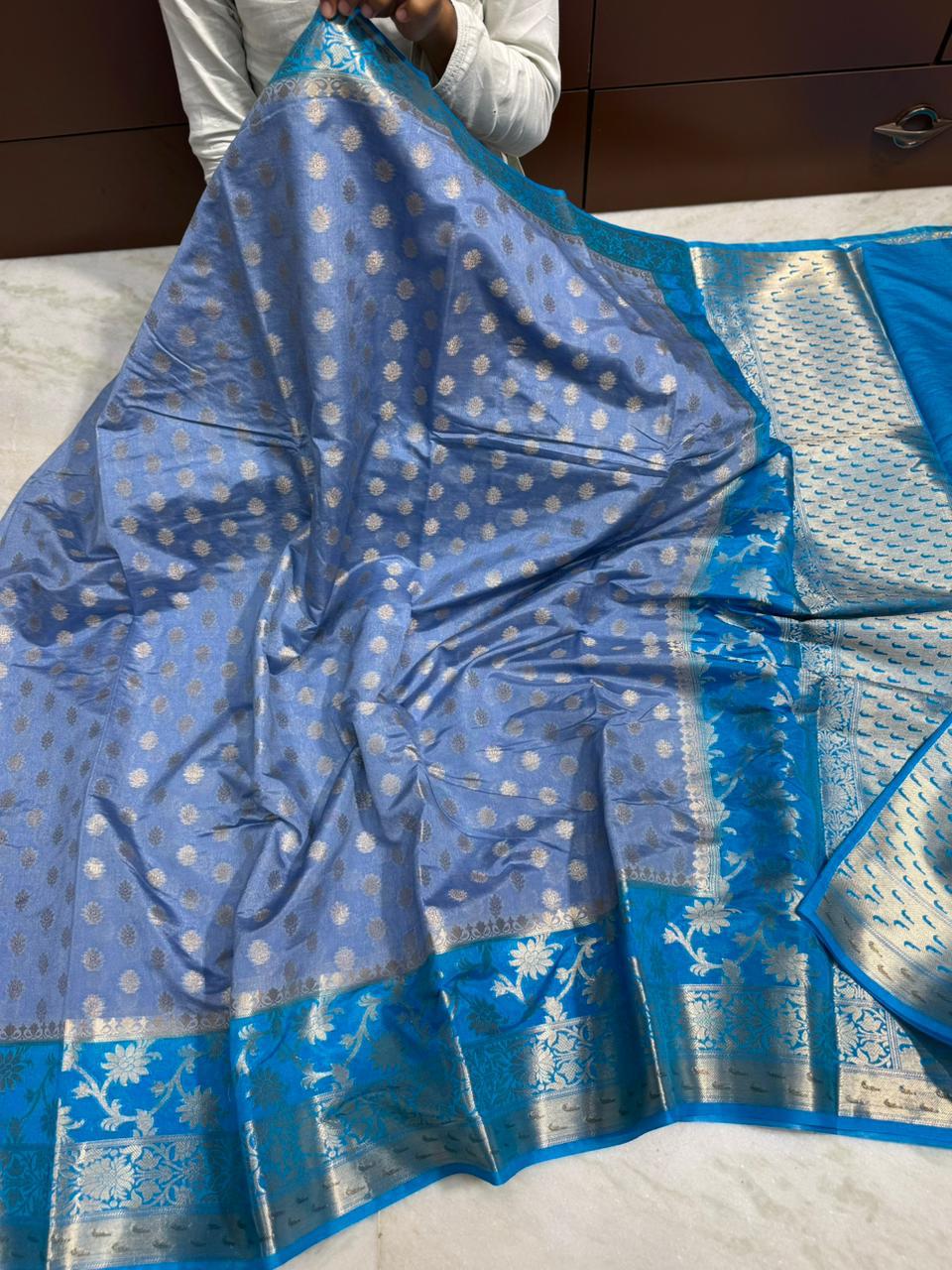 Banarasi Dyble Dupion Soft Silk Sarees