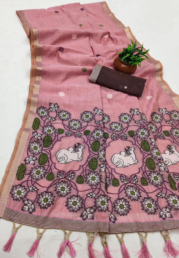Soft Pure Muga Cotton Sarees