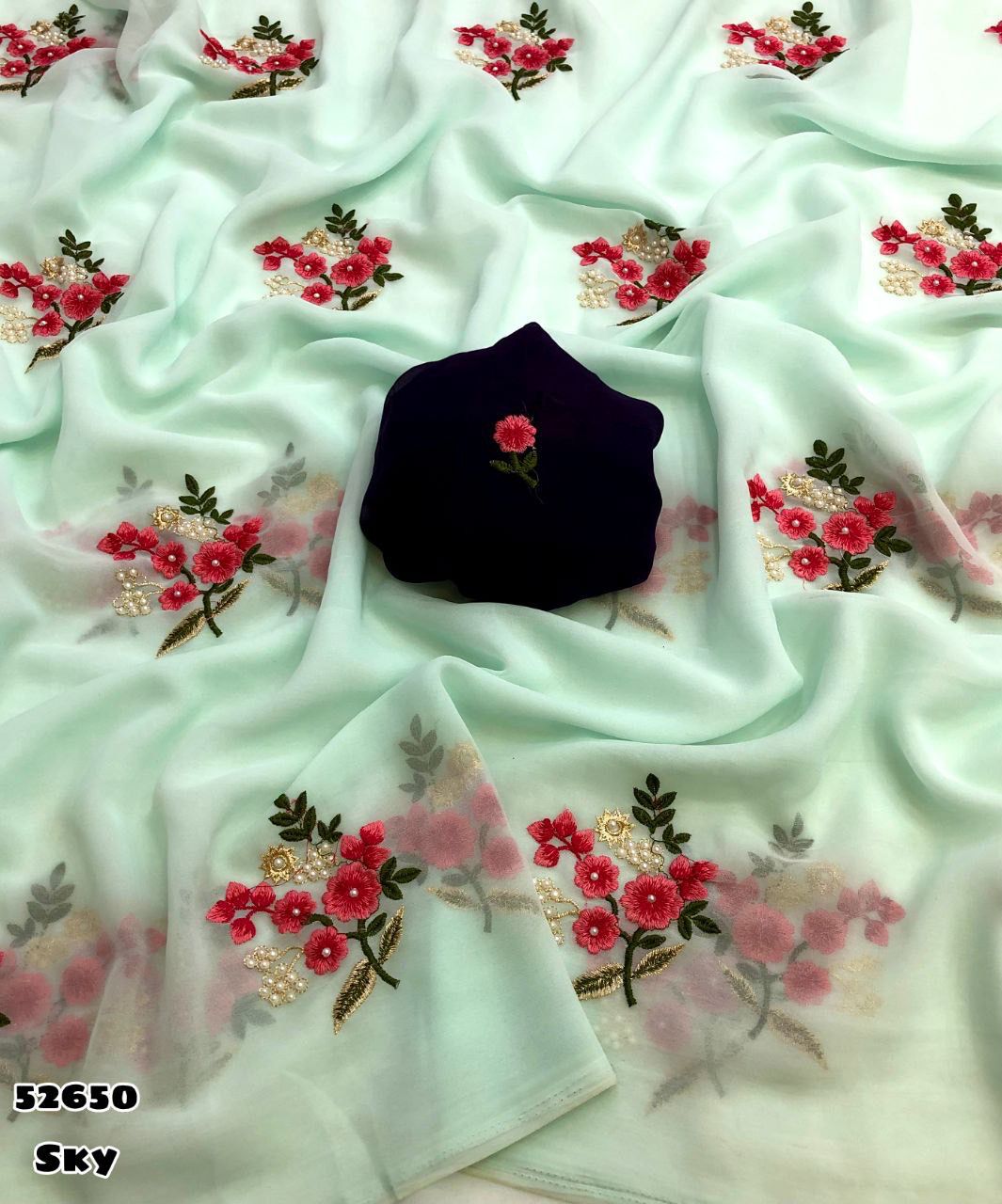 Faux Georgette Sarees