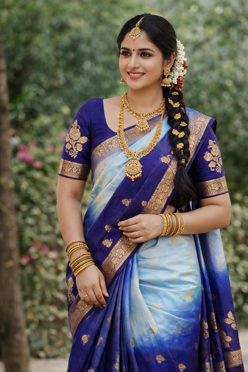 Muslin Silk Dual Shaded Sarees