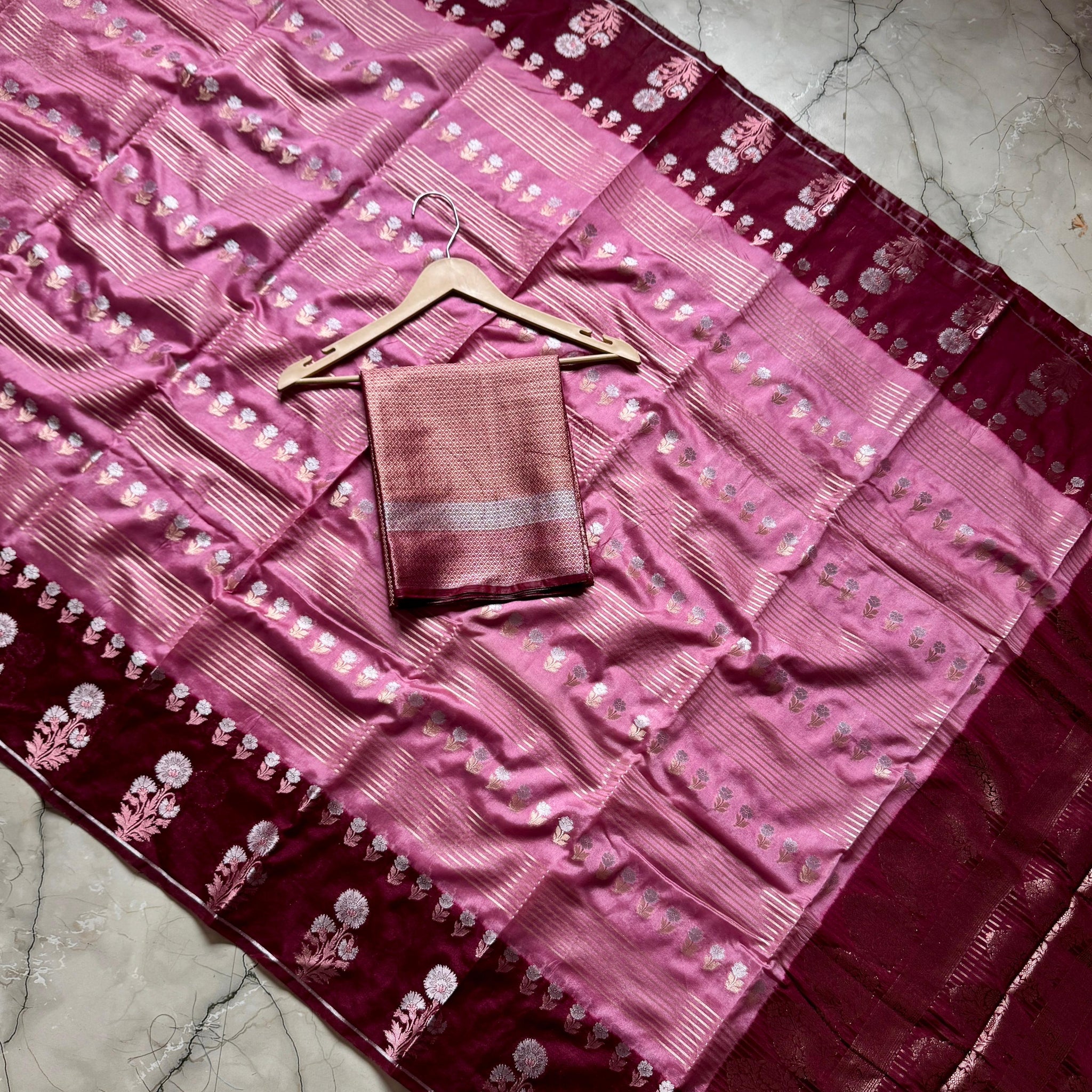 Banarasi Semi Georgette Handloom saree