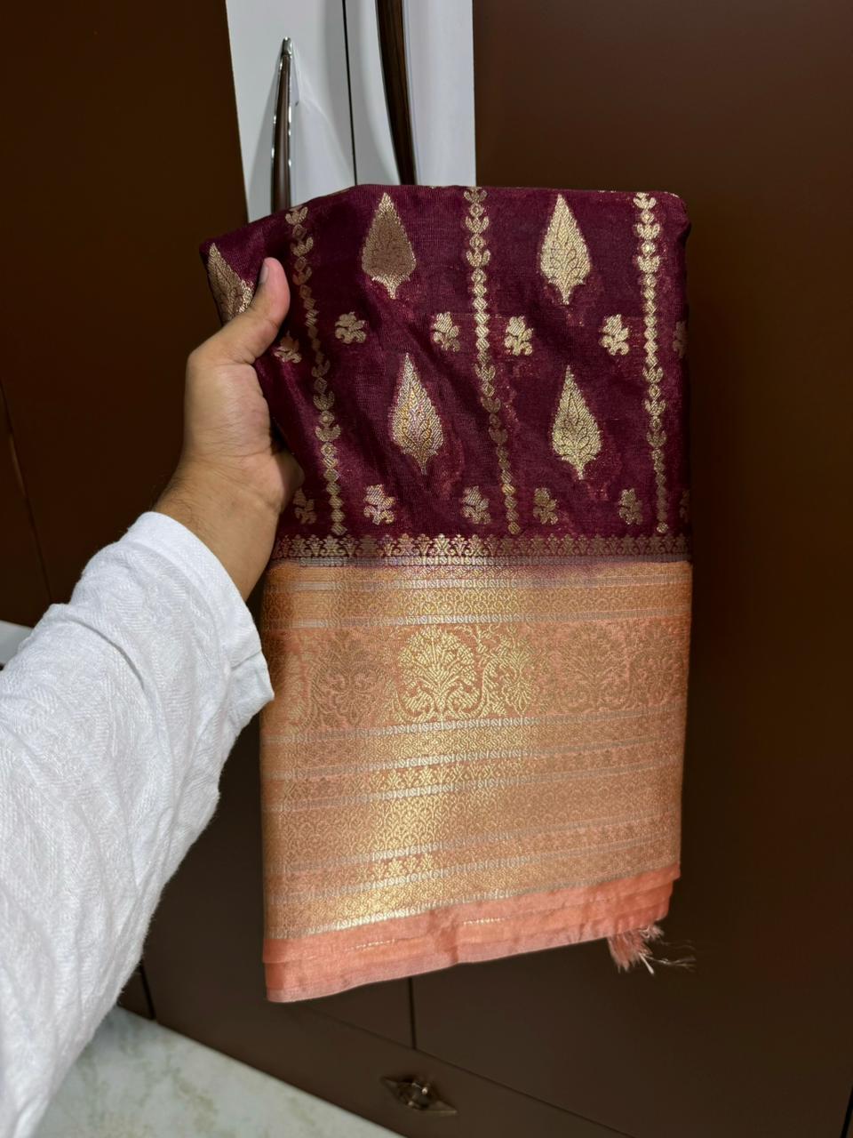 Banarasi Dyble Dupion Soft Silk Sarees