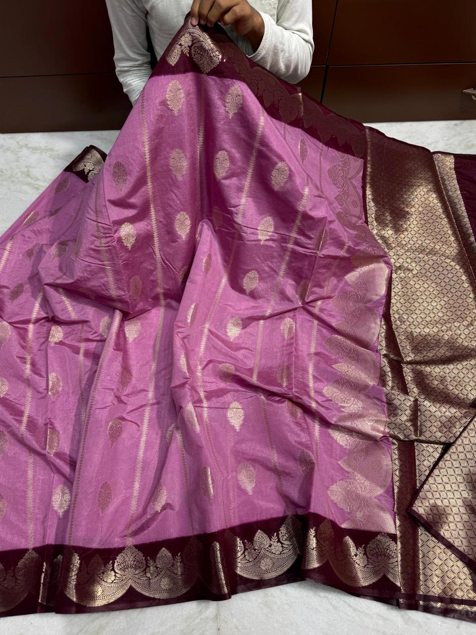 Banarasi Dyble Dupion Soft Silk Sarees