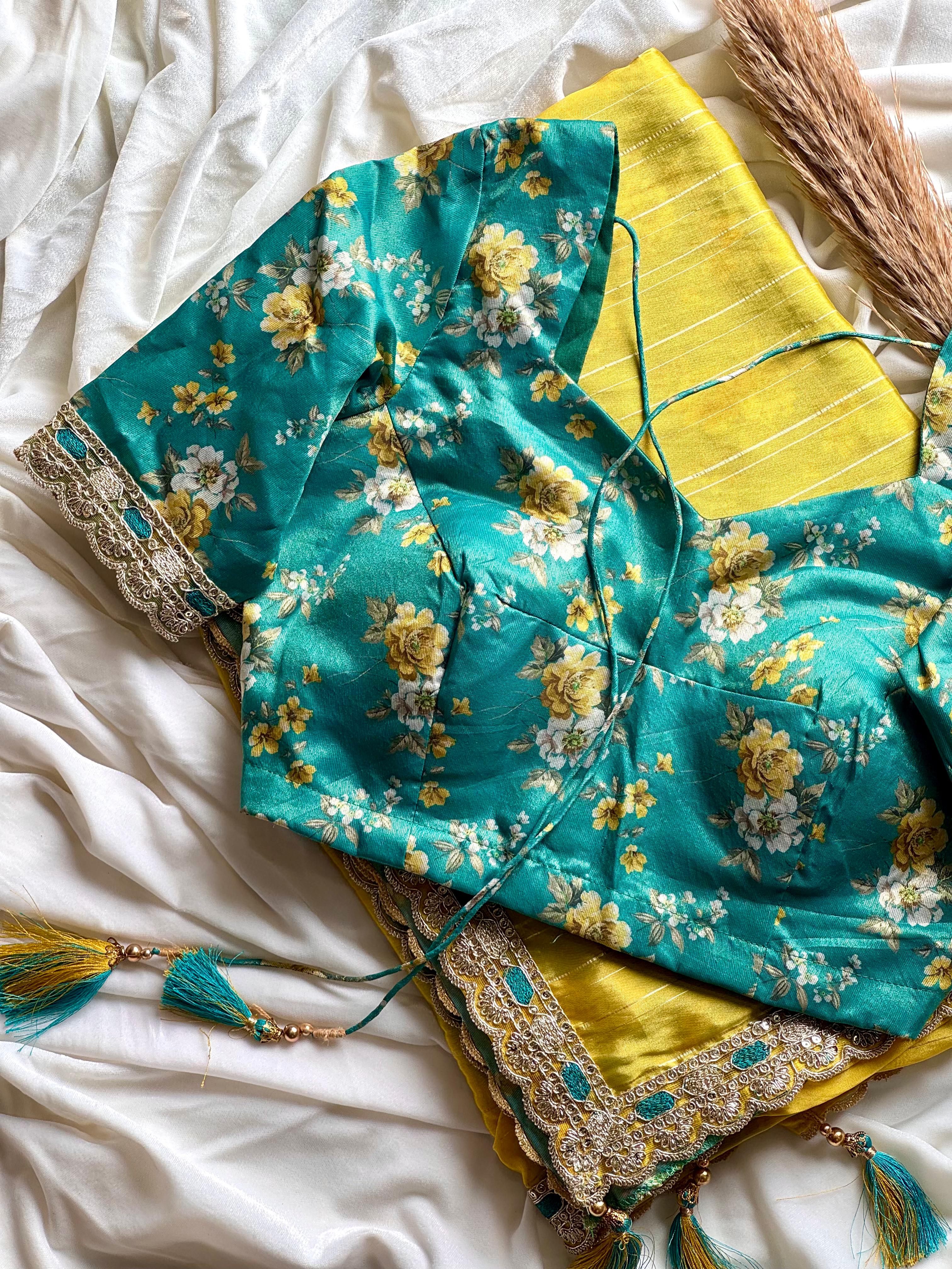 Exclusive & Premium Tussar Silk Saree with Designer Work and Premium Work Stitched Blouse 38