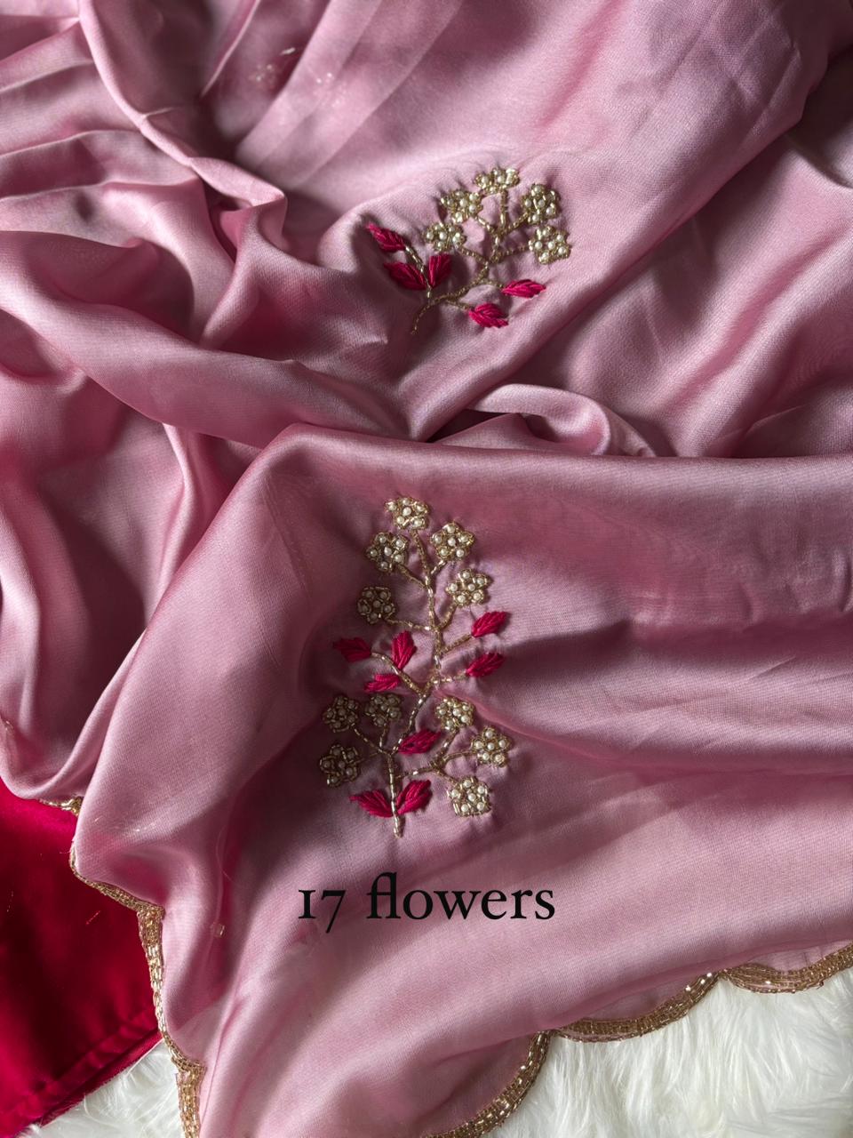 Elegant Rangoli Silk Saree with Maggam Work